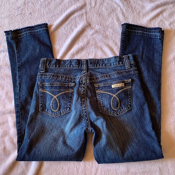 Calvin Klein Jeans Mid Rise Dark Blue Women’s Size 4 Clearance - Picture 3 of 10